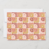 グルーヴィレトロローズウッドクレー植物学パーソナライズされた ノートカード (裏面)