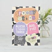 グルーヴィレトロ不気味ビーブハロウィーン誕生日 招待状 (スタンド正面)