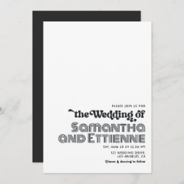 グルーヴィレトロ結婚ビベス 招待状