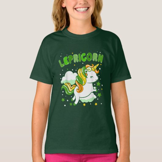 グルーヴィレプリコーンユニコーンセントSt patricks day Tシャツ (正面)