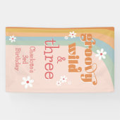 グルーヴィワイルドアンドスリーホワイトデイジーガールズ誕生日 横断幕 (横)