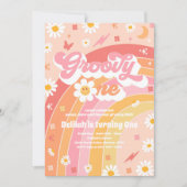 グルーヴィワンピースラブパーティーレインボーバースデーパーティー 招待状 (正面)