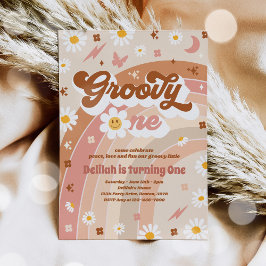 グルーヴィワンピースラブパーティーレインボーバースデーパーティー 招待状