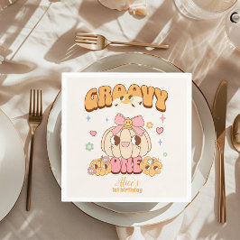 グルーヴィワンボホデイジー1st誕生日パーティー スタンダードカクテルナプキン