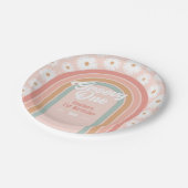 グルーヴィワンボホレトロデイジー1st誕生日パーティー ペーパープレート (アングル)