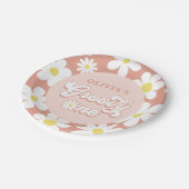 グルーヴィワンボホレトロデイジー1st誕生日パーティー ペーパープレート (アングル)