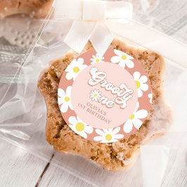 グルーヴィワンボホレトロデイジー1st誕生日パーティー ラウンドシール