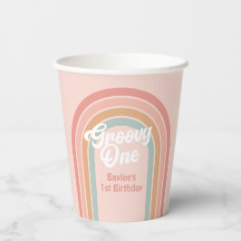 グルーヴィワンボホレトロデイジー1st誕生日パーティー 紙コップ