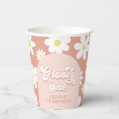 グルーヴィワンボホレトロデイジー1st誕生日パーティー 紙コップ (正面)