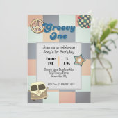 グルーヴィワンボーイズ誕生日招待状 招待状 (スタンド正面)