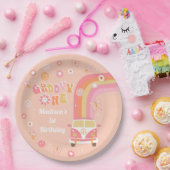 グルーヴィワンレトロボホバースデーパーティー紙プレート ペーパープレート (パーティー)