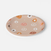 グルーヴィワンレトロボホバースデーパーティー紙プレート ペーパープレート (アングル)