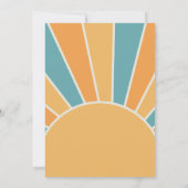 グルーヴィワンレトロボーイファースト誕生日 招待状 (裏面)