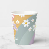 グルーヴィワンレトロレインボー紙カップ 紙コップ (左)