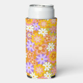 グルーヴィヴィンテージオレンジフローラブライダルシャワーカスタム スリム缶クーラー (Seltzer裏面)