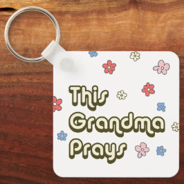 グルーヴィーこのおばあちゃん祈フローラ キーホルダー