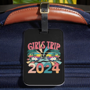グルーヴィーな女子旅 2024 週末 夏 ビーチ ラゲッジタグ