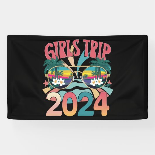 グルーヴィーな女子旅 2024 週末 夏 ビーチ 横断幕 (横)