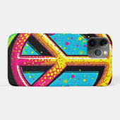 グルーヴィーな平和のフラワーパワー Case-Mate iPhoneケース (裏面(横))