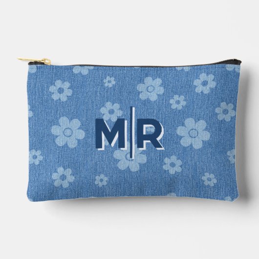 グルーヴィーインジゴ開花 アクセサリーポーチ (正面)