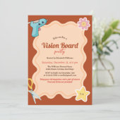グルーヴィーガールズデイドリームビジョンボードパーティー 招待状 (スタンド正面)