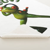 グルーヴィーグリーンカエル シェルパブランケット (3/4)