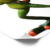 グルーヴィーグリーンカエル フォトプリント            (角)