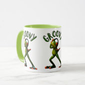 グルーヴィーグリーンカエル マグカップ (正面左)