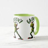 グルーヴィーグリーンカエル マグカップ (正面右)