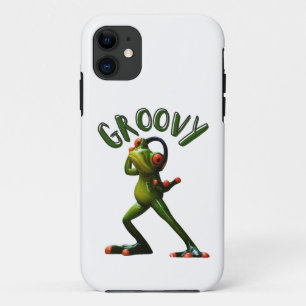グルーヴィーグリーンカエル iPhone 11 ケース