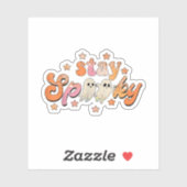 グルーヴィーステイビ不気味ベスレトロフローラ幽霊ヒッピー シール (シート)