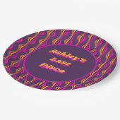 グルーヴィーパープルディスコバチェロレッテ ペーパープレート (アングル)