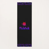 グルーヴィーパープルブラックアメジスト ヨガマット (裏面)