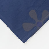 グルーヴィーヒッパイピースアンドフラワーシャワー名前をカスタムする フリースブランケット (角)