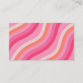 グルーヴィーピンク赤ちゃんシャワーベビー エンクロージャーカード (裏面)