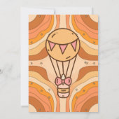 グルーヴィーベビーシャワー招待状 招待状 (裏面)