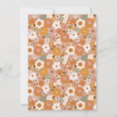 グルーヴィーベビーシャワー招待状 招待状 (裏面)