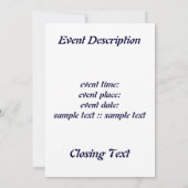 グルーヴィーマゲン 招待状 (裏面)