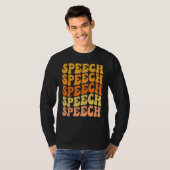 グルーヴィーレインボー スピーチィー 言語療法士 Tシャツ (正面フル)