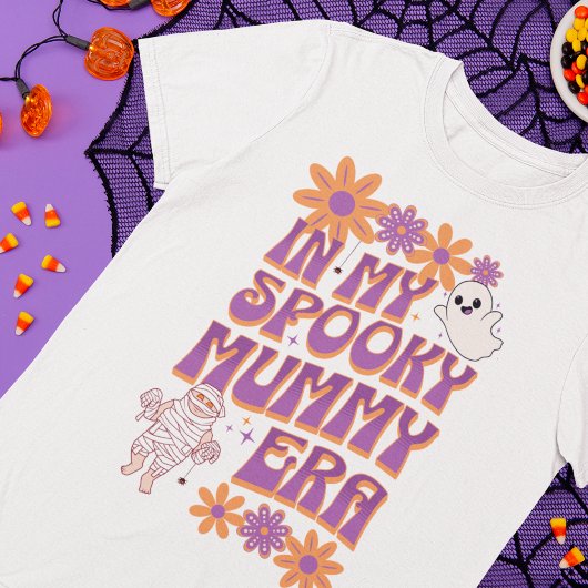 グルーヴィー不気味ミイラレトロハロウィン Tシャツ