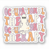 グルーヴィー職業セラピーセラピストハロウィンOT シール (正面)