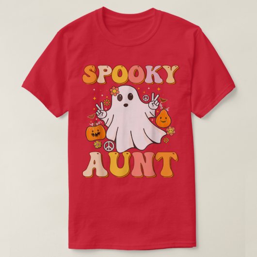 グルーヴィ不気味叔母幽霊ブハロウィーン衣装Ret Tシャツ (デザイン正面)