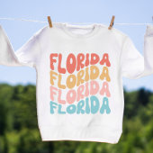 グルーヴィ名門私立校風のレトロフロリダタイポグラフィトレンディー スウェットシャツ