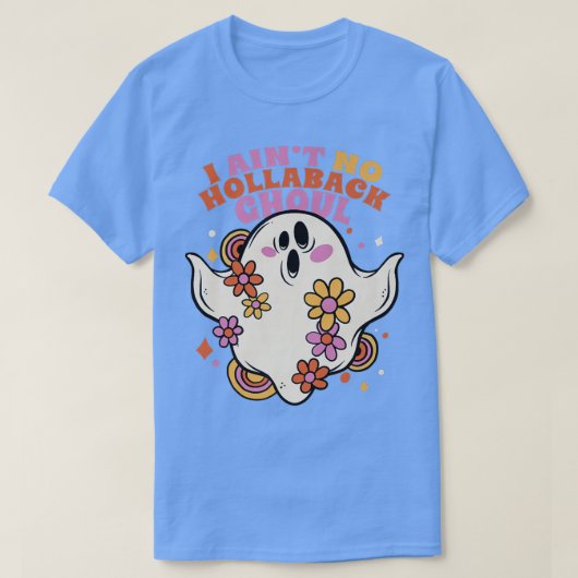 グルーヴィ幽霊アイン'tノホラバックグウルカワイハロー tシャツ (デザイン正面)