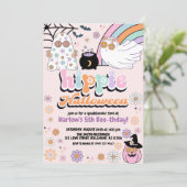 グルーヴィ幽霊ヒッパイハロウィーン誕生日 招待状 (スタンド正面)