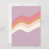 グルーヴィ幽霊レトロハロウィンスリースピリット誕生日 招待状 (裏面)