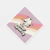 グルーヴィ幽霊レトロハロウィンツー不気味誕生日 スタンダードランチョンナプキン (角)