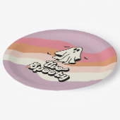 グルーヴィ幽霊レトロハロウィンツー不気味誕生日 ペーパープレート (アングル)