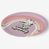 グルーヴィ幽霊レトロハロウィンツー不気味誕生日 ペーパープレート (アングル)