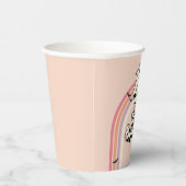 グルーヴィ幽霊レトロハロウィンツー不気味誕生日 紙コップ (右)